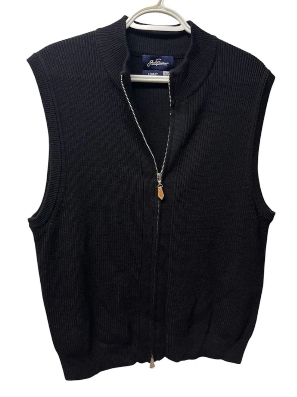 Jack Nicklaus 100% Merino Wool Legacy collection Black warm Vest Size Small